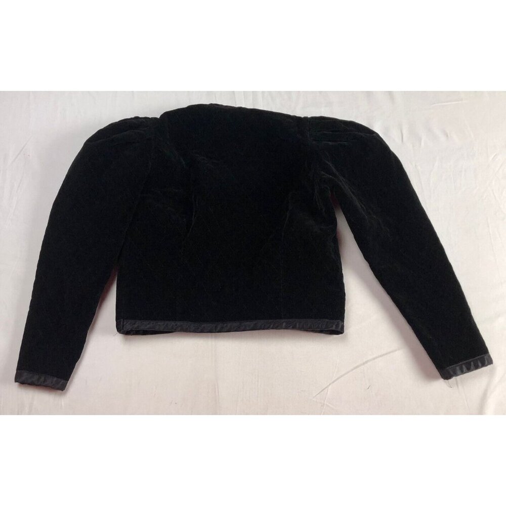 Larose Ensole Preteen Blazer Cardigan Top Short Black Elegant Size 10 Soft - Picture 7 of 7